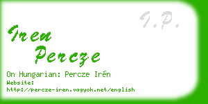 iren percze business card